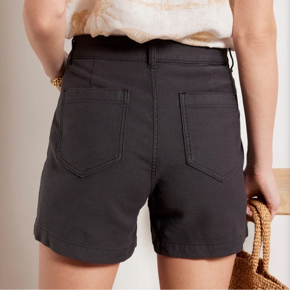Faherty Women’s Stretched Terry Shorts In Wash Black - Picture 2 of 6